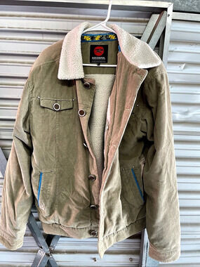Rossignol Sherpa-Lined Corduroy Jacket in Tan Size Large